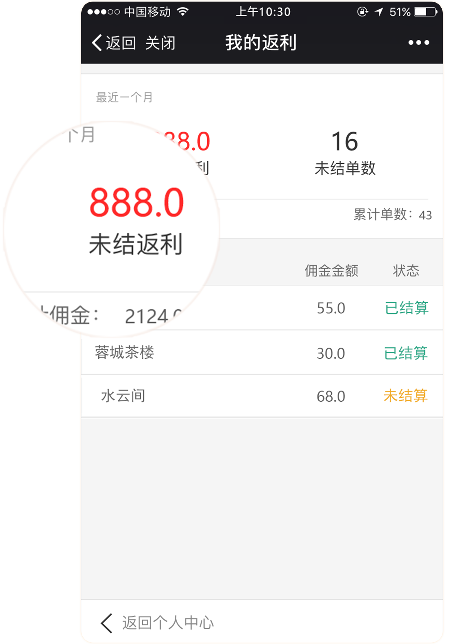 预订给返利